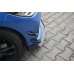 Накладка сплиттер на передний бампер Вариант 4 на BMW 1 F20 M-Power рестайл